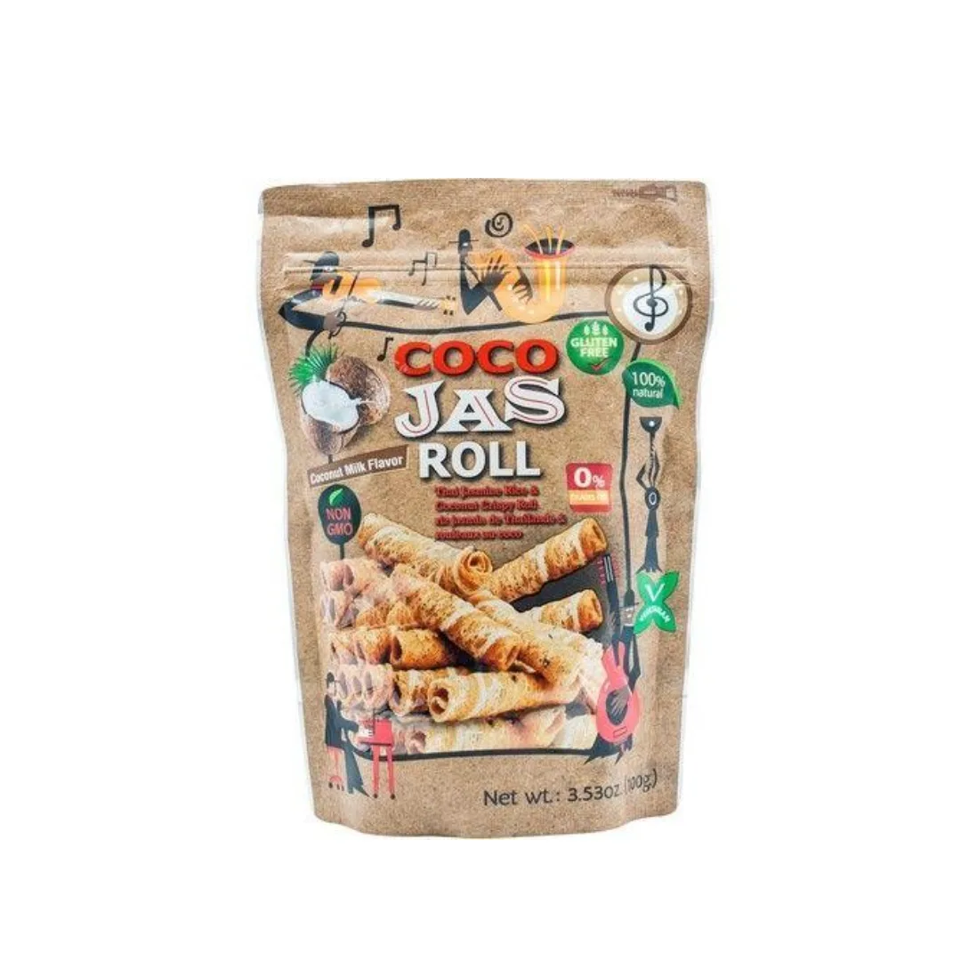 Coconut crispy rice roll 100 g